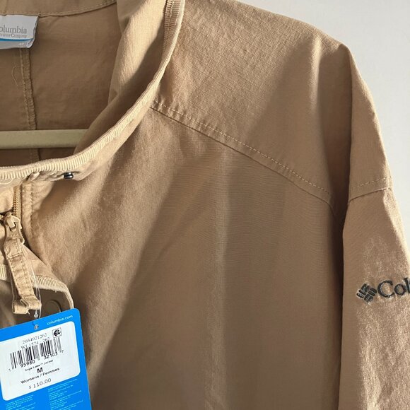 New with Tags Columbia Size Medium Womens Tan/Brown Shirt Shacket. - Picture 4 of 13
